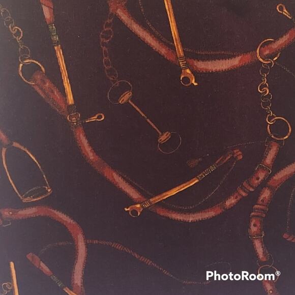 Talbots Corduroy A-Line Above Knee Equestrian Horse Print Skirt Sz 2 Petite NWT - Picture 5 of 6